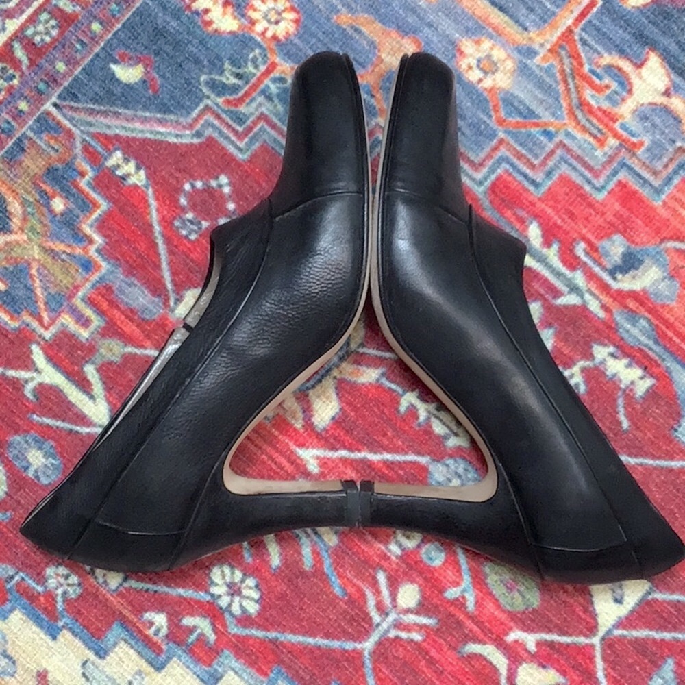 Anyi Lu Navy Leather Pumps Handmade in Italy 🇮🇹 Sz.7 - Picture 8 of 10